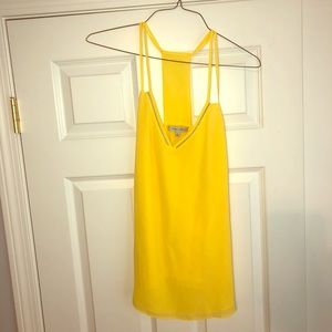 Yellow sleeveless tank top
